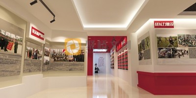 武警部隊警史館設計，結合展品內容進行規劃布局